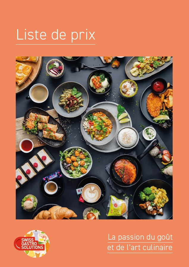 Liste de prix actuelle